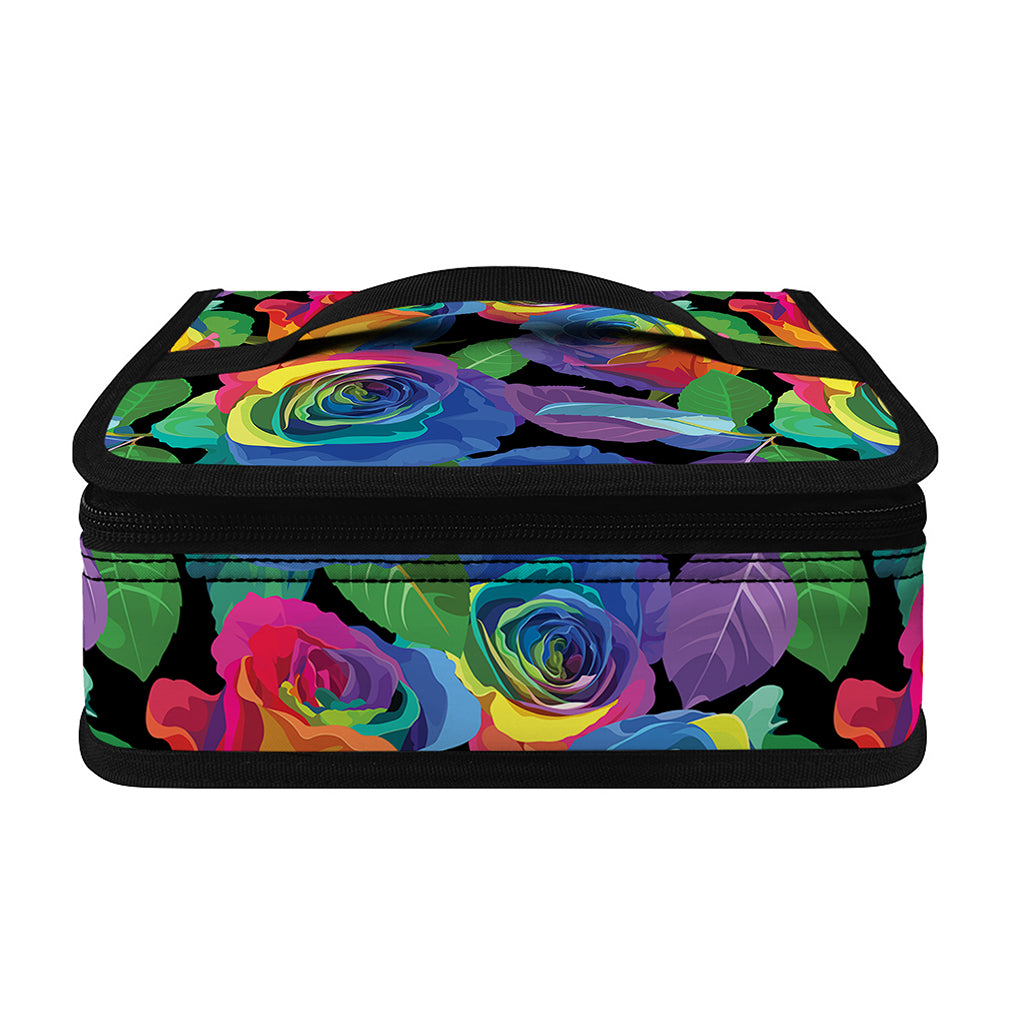 LGBT Pride Rainbow Roses Pattern Print Small Lunch Bag