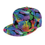LGBT Pride Rainbow Roses Pattern Print Snapback Cap