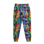 LGBT Pride Rainbow Roses Pattern Print Sweatpants