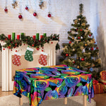 LGBT Pride Rainbow Roses Pattern Print Tablecloth