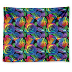 LGBT Pride Rainbow Roses Pattern Print Tapestry