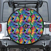 LGBT Pride Rainbow Roses Pattern Print Tire Cover With Camera Hole