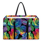 LGBT Pride Rainbow Roses Pattern Print Utility Tote Bag