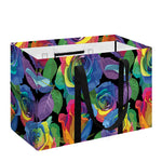 LGBT Pride Rainbow Roses Pattern Print Utility Tote Bag