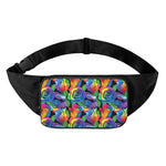 LGBT Pride Rainbow Roses Pattern Print Waist Bag