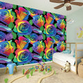 LGBT Pride Rainbow Roses Pattern Print Wall Sticker