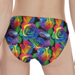 LGBT Pride Rainbow Roses Pattern Print Women's Panties