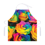 LGBT Pride Rainbow Roses Print Adjustable Apron