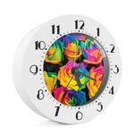 LGBT Pride Rainbow Roses Print Alarm Clock