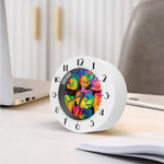 LGBT Pride Rainbow Roses Print Alarm Clock