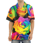 LGBT Pride Rainbow Roses Print Aloha Shirt