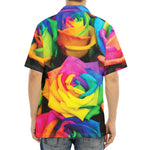 LGBT Pride Rainbow Roses Print Aloha Shirt
