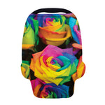 LGBT Pride Rainbow Roses Print Baby Seat Cover