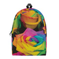 LGBT Pride Rainbow Roses Print School Backpack