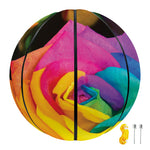 LGBT Pride Rainbow Roses Print Basketball
