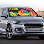 LGBT Pride Rainbow Roses Print Car Windshield Sun Shade