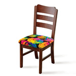 LGBT Pride Rainbow Roses Print Chair Cushion Cover
