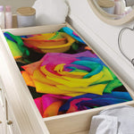 LGBT Pride Rainbow Roses Print Changing Pad Cover