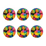 LGBT Pride Rainbow Roses Print Coaster Set