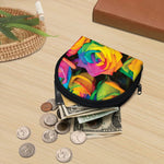 LGBT Pride Rainbow Roses Print Coin Purse
