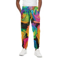 LGBT Pride Rainbow Roses Print Cotton Sweatpants