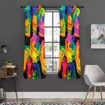 LGBT Pride Rainbow Roses Print Curtain