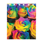 LGBT Pride Rainbow Roses Print Curtain