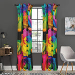 LGBT Pride Rainbow Roses Print Curtain