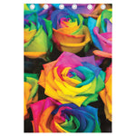 LGBT Pride Rainbow Roses Print Curtain