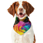 LGBT Pride Rainbow Roses Print Dog Bandana