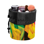 LGBT Pride Rainbow Roses Print Drawstring Makeup Bag