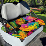LGBT Pride Rainbow Roses Print Golf Cart Seat Cover