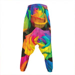 LGBT Pride Rainbow Roses Print Hammer Pants