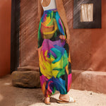 LGBT Pride Rainbow Roses Print Harem Pants