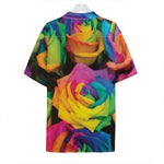 LGBT Pride Rainbow Roses Print Hawaiian Shirt