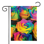 LGBT Pride Rainbow Roses Print House Flag
