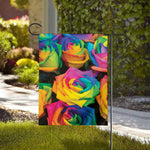 LGBT Pride Rainbow Roses Print House Flag