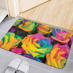 LGBT Pride Rainbow Roses Print Indoor Door Mat