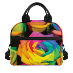 LGBT Pride Rainbow Roses Print Insulated Lunch Bag