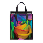 LGBT Pride Rainbow Roses Print Insulated Lunch Tote