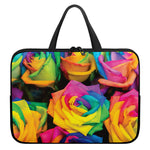 LGBT Pride Rainbow Roses Print Laptop Sleeve With Handle