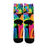 LGBT Pride Rainbow Roses Print Long Socks