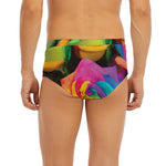 LGBT Pride Rainbow Roses Print Men's Briefs
