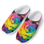 LGBT Pride Rainbow Roses Print Mesh Casual Shoes