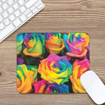 LGBT Pride Rainbow Roses Print Mouse Pad