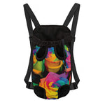 LGBT Pride Rainbow Roses Print Pet Carrier Backpack