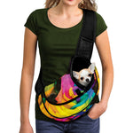 LGBT Pride Rainbow Roses Print Pet Sling Carrier