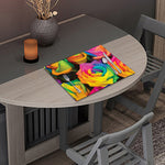 LGBT Pride Rainbow Roses Print Placemat