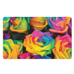 LGBT Pride Rainbow Roses Print Polyester Doormat
