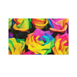 LGBT Pride Rainbow Roses Print Polyester Flag